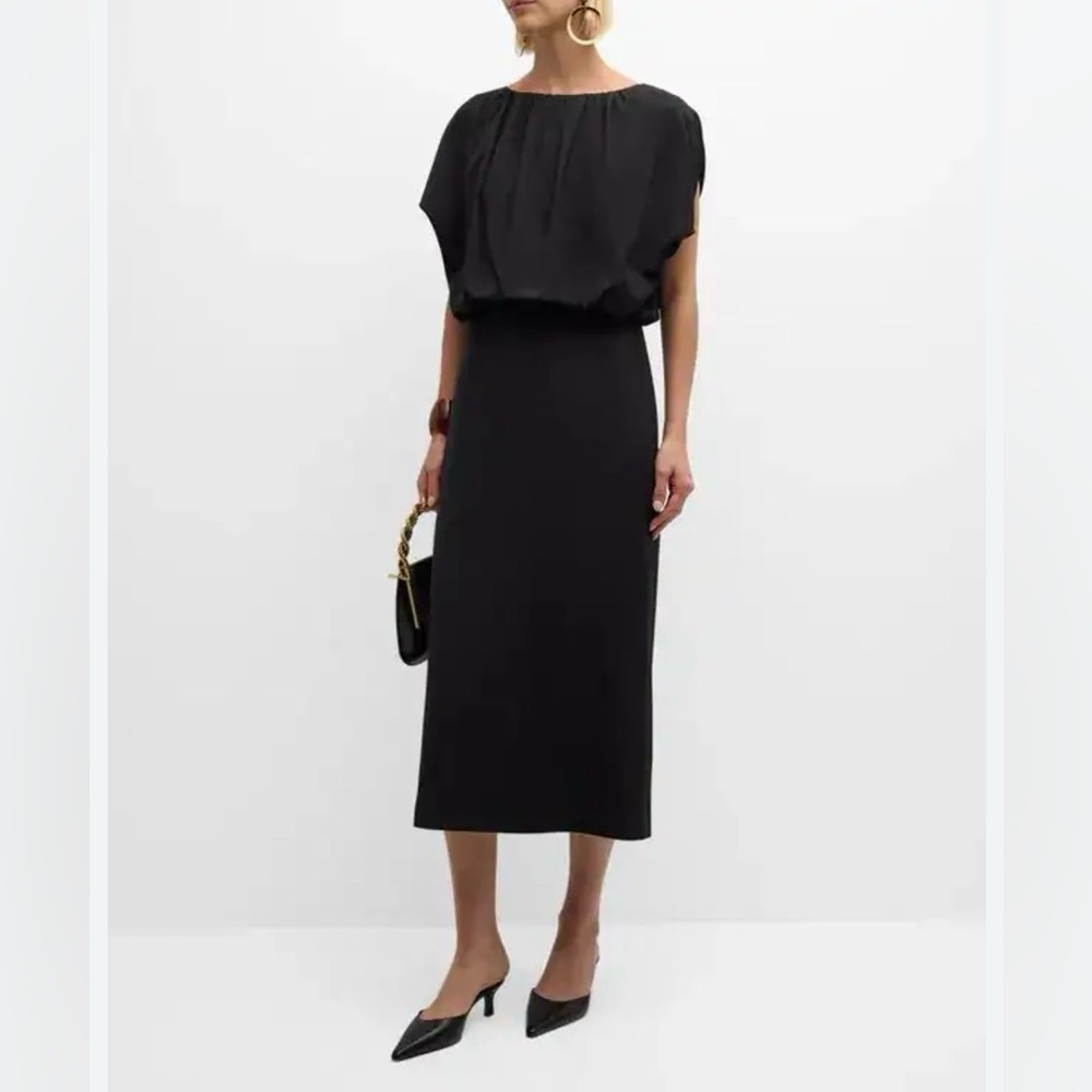 Lafayette 148 New York Black Midi Dress